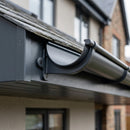 Half Round Aluminium Gutter Fascia Bracket 125mm — RAL 7021 (in use)