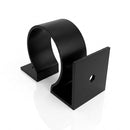 Aluminium Downpipe Clip 63mm Dia with 25mm Wall Offset — RAL 9005