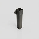 Traditional Aluminium Downpipe Sample — RAL 7022 / 72x72mm