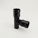 63mm Diameter Traditional Downpipe Branches 92.5° & 112.5° — RAL 9005 / 92.5 Degrees