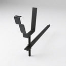 Moulded Ogee Gutter Rise and Fall Bracket 125 x 100mm — Textured Black