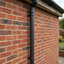 Traditional Downpipe Length 63mm Dia x 3m Non-Eared Socket — RAL 7021 (in use)