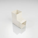 Flush Joint Aluminium Downpipe Bend 72x72mm — RAL 9010 / 92.5 Degrees