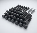 M8 x 70mm Hex Head Coach Screws, Stainless Steel (50 Pack) — RAL 7021