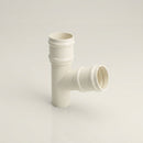 Traditional Aluminium Downpipe Branch 76mm Diameter — RAL 9010 / 112.5 Degrees