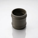 Traditional Aluminium Downpipe Socket 63mm Dia Non-Eared — RAL 7022