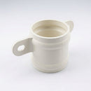Traditional Downpipe Spare Socket Eared 76mm Diameter — RAL 9010