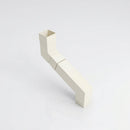 Flush Joint Adjustable Swanneck 72x72mm Aluminium Downpipe — RAL 9010