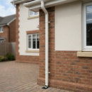 Flush Joint Aluminium Downpipe 63mm Diameter × 3m Length — RAL 9010 (in use)