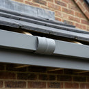 Flush Joint Internal Jointer – 76mm Diameter Aluminium — RAL 7037 (in use)