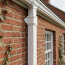 Traditional Aluminium Downpipe 72x72mm x 3m Eared Socket — RAL 9016 (in use)