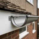 130mm Deepflow Gutter Side Rafter Bracket – Aluminium — RAL 7036 (in use)