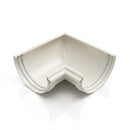 Half Round Aluminium Gutter Angle 90° - 125mm — RAL 9010
