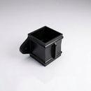 Traditional Downpipe Spare Socket Eared 72x72mm Aluminium — RAL 9005