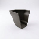 Moulded Ogee Gutter Right Hand Stop End 125 x 100mm — RAL 7022