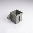 Traditional Downpipe Spare Socket Eared 72x72mm Aluminium — RAL 7036