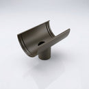 Deepflow Aluminium Gutter Outlet 63mm Dia – 130mm — RAL 7022