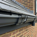 Moulded Ogee Gutter Jointer 125 x 100mm Marine Grade — RAL 7016 (in use)