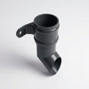 Traditional Aluminium Downpipe Shoe 76mm Diameter — RAL 7021