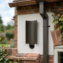 63mm Diameter Aluminium Downpipe Access Plate — RAL 7022 (in use)