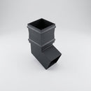 Traditional Aluminium Downpipe Bends 72x72mm – 92.5° & 112.5° — RAL 7021 / 112.5 Degrees