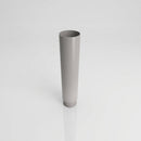 Aluminium Flush Joint Downpipe Sample — RAL 7036 / 76mmØ