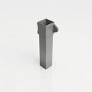 Traditional Aluminium Downpipe 72x72mm x 3m Eared Socket — RAL 7037