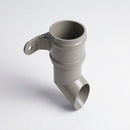 Traditional Aluminium Downpipe Shoe 76mm Diameter — RAL 7036