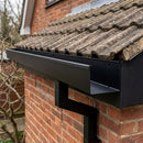 Aluminium Box Gutter Sample — 150mm Profile — RAL 9005 (in use)