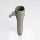 Traditional Aluminium Downpipe 76mm Diameter × 3m Eared Socket — RAL 7036