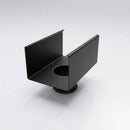Aluminium Box Gutter Outlet 76mm Dia – 135 x 100mm — Textured Black