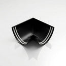 90° Aluminium Gutter Angle 130mm - Marine Grade — RAL 9005