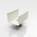 Aluminium Box Gutter Outlet 63mm Diameter 135 x 100mm — RAL 9010