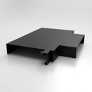 Aluminium Coping T-Junction – Secret Fix Wall Detail — RAL 9005