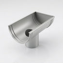DeepFlow Aluminium Gutter Outlet 76mm Diameter 130mm — RAL 9006