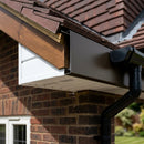 Aluminium Fascia Board Sample — RAL 7022 / 'U' Return (in use)