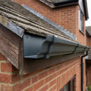 Moulded Ogee Aluminium Gutter Length 125 x 100mm x 1.83m — RAL 7016 (in use)