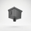 Cast Aluminium Hopper Head 255×175mm 76mm Dia Spigot (view 2)