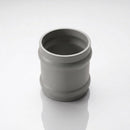 Traditional Aluminium Downpipe Socket 63mm Dia Non-Eared — RAL 7036