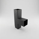 72x72mm Flush Joint Downpipe Branches — 92.5° & 112.5° — Textured Black / 92.5 Degrees