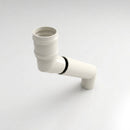 Traditional Adjustable Swanneck 63mm Diameter Aluminium Downpipe — RAL 9010