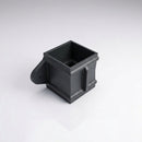 Traditional Downpipe Spare Socket Eared 72x72mm Aluminium — RAL 7021