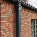 Traditional Downpipe Length 72x72mm x 3m Non-Eared Socket — RAL 7016 (in use)