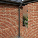 Traditional Non-Eared Downpipe 76mm Diameter × 3m Length — RAL 7022 (in use)