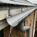 Half Round Gutter Sample – Aluminium