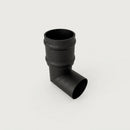 76mm Diameter Traditional Aluminium Downpipe Bends 92.5° & 112.5° — Textured Black / 92.5 Degrees