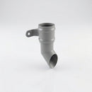 Traditional Aluminium Downpipe Shoe 63mm Diameter — RAL 7036