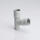 Traditional Aluminium Downpipe Branch 76mm Diameter — RAL 7035 / 112.5 Degrees