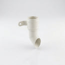 Traditional Aluminium Downpipe Shoe 63mm Diameter — RAL 9010