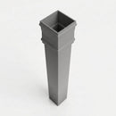 Traditional Downpipe Length 72x72mm x 3m Non-Eared Socket — RAL 7037